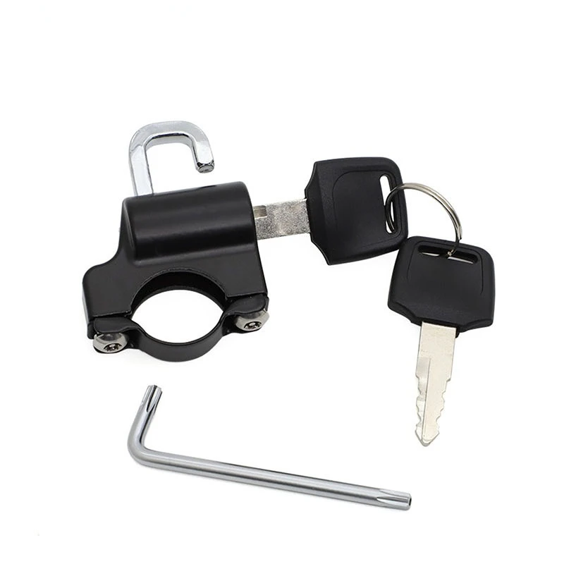 Motorcycle Hook Lock Handlebar Helmet Riding Cap Fixed Anti-theft Locks Off-road Vehicle Helmets Storage Hook Lock Accessories factory wholesale four seasons motorcycle riding helmets fall protection breathable e bike helmet