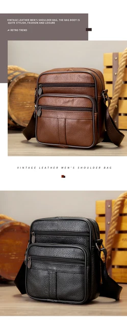 Westal Men's Genuine Leather Sling Bags Men's Messenger Chest Bag Male  Shoulder Crossbody Bag For Men Vintage Designer Bags 8625 - Crossbody Bags  - AliExpress