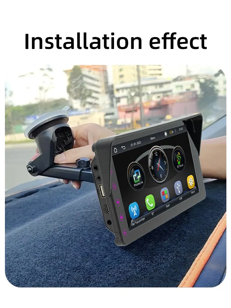 7inch Car Radio Multimedia Video Player Wireless Carplay Wireless Android Auto Touch Screen Sun Visor car stereo touch screen display car display