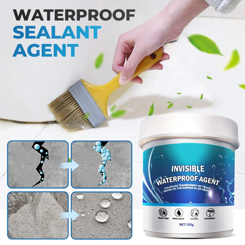 100g Transparent Waterproof Sealant Adhesive for Exterior Walls Leak Proof Coating Bathroom Floor Crack Sealing Mold-Proof