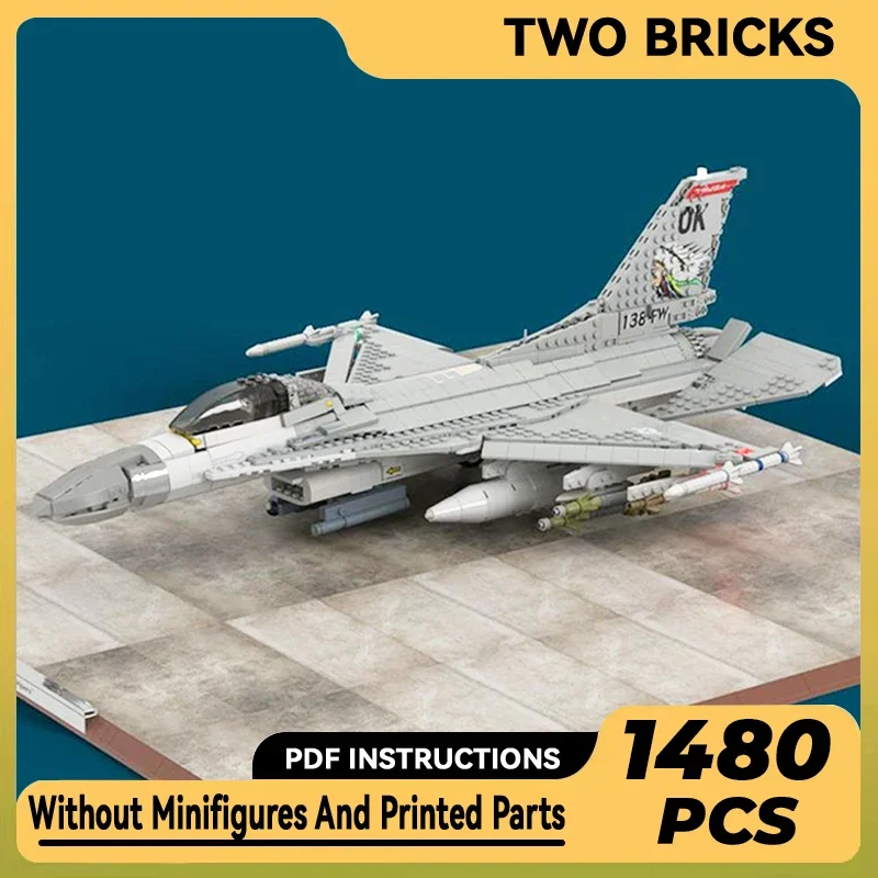 

Moc Building Bricks Military Model F-16 Block 30 Fighting Falcon Technology Modular Blocks Gifts Christmas Toys DIY Set Assembly