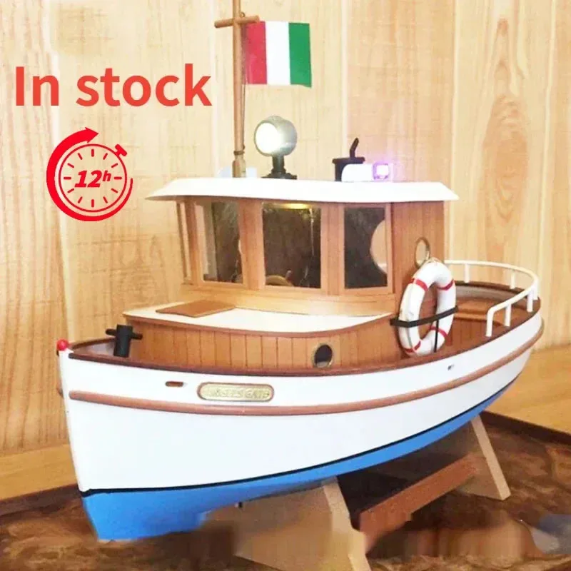 

1/12 1/18 Modeling Kit Yacht Cute Tug M2 273mm Wooden Boat Model DIY Assembly Kit Non-Finished