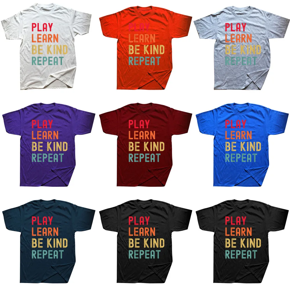 Joacă amuzantă, învață să fii bun, repetă ziua unității fără bunătate, tricou SS grafic streetwear cu mânecă scurtă, cadouri de ziua de naștere de vară_voghion.com