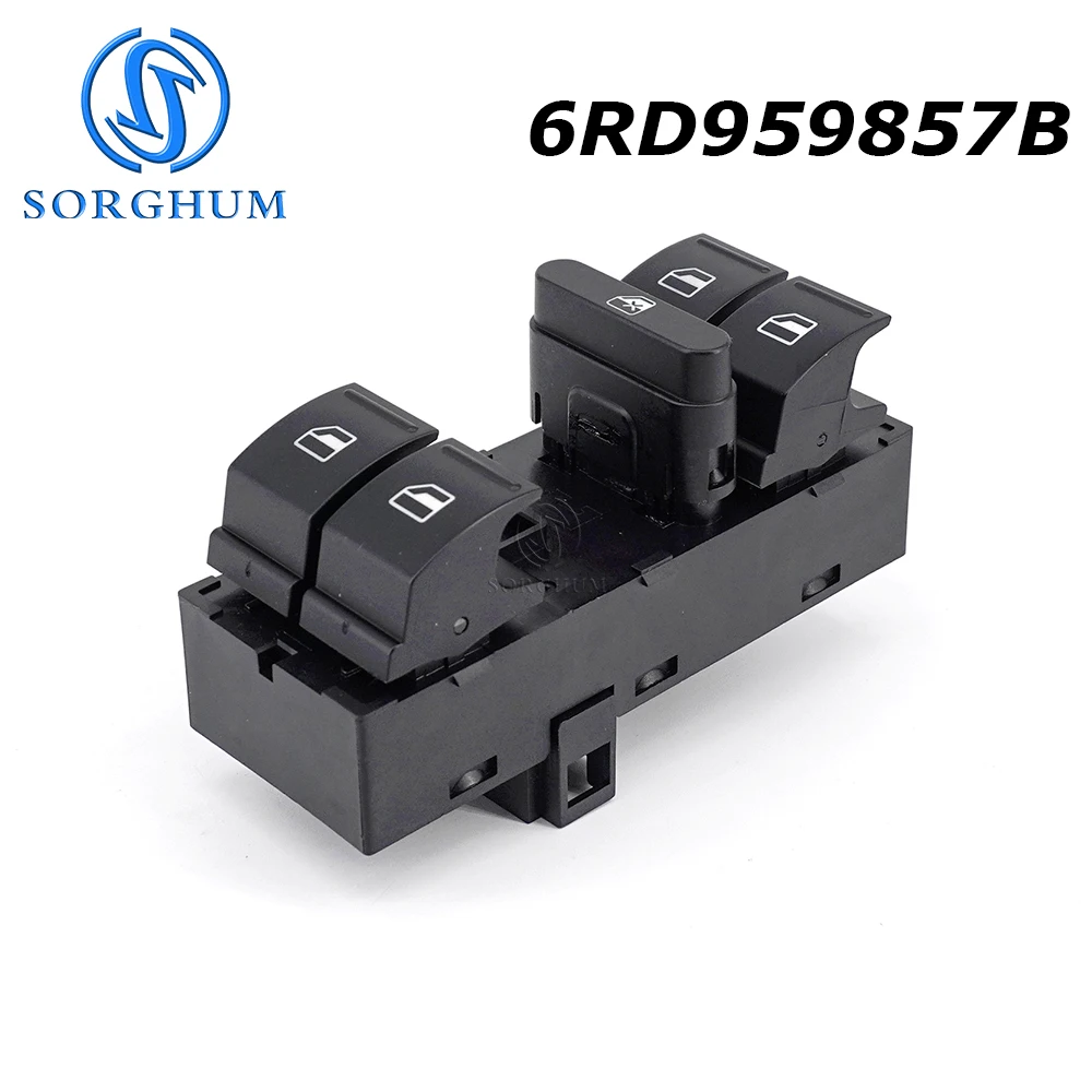 

SORGHUM 6RD959857B For Volkswagen Polo 2011-2013 Power Window Control Switch 6RD 959 857 B Window Glass Regulator Button