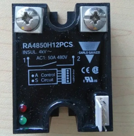 

New original Carlo two-phase feedback solid state relay alarm output RA4850H12PCS