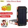 New 50000mAh Solar Waterproof Power Bank Large Capacity External Battery Fast Charger for iPhone Samsung Xiaomi 1