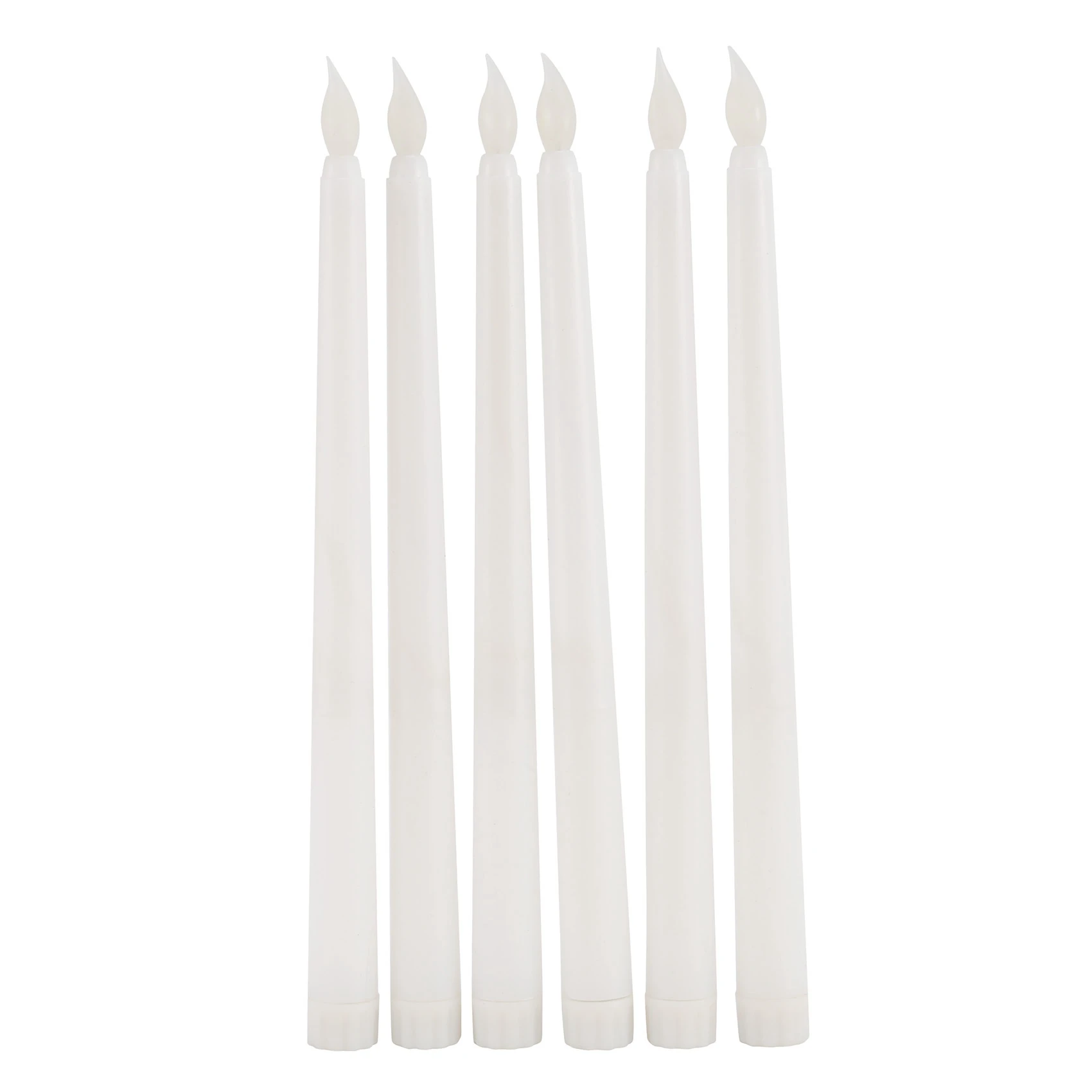 

6Pcs LED Taper Candle for Dinner Flickering Flameless Tapered Battery Operated Table Settings Weddings Birthday Parties