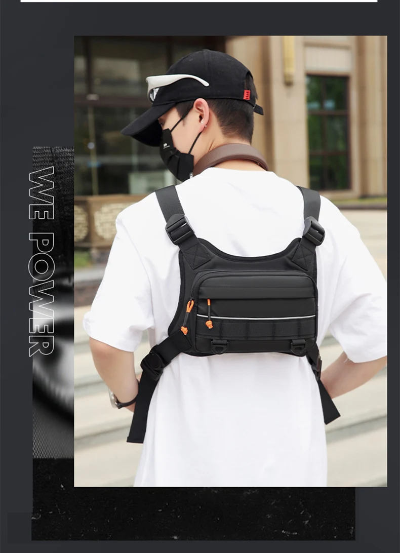 Description Picture 5 of itemTactical Fishing Chest Bag Molle Sports Hunting Rig Pouch Outdoor Hiking Clingbing Cycling Bags Men Large Front Vest Fanny Pack