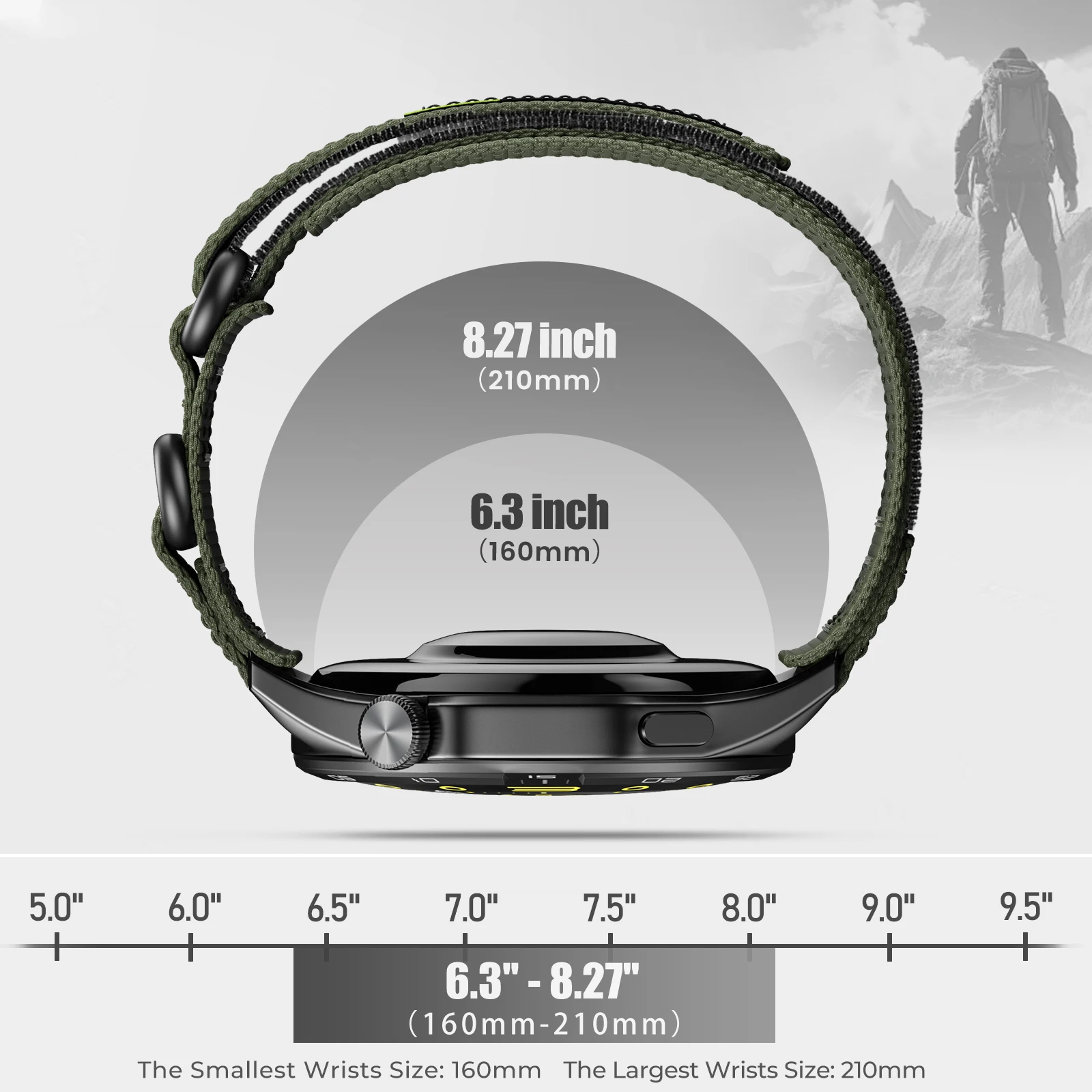 Universal 22mm Nylon Watch Strap – Durable Replacement Band