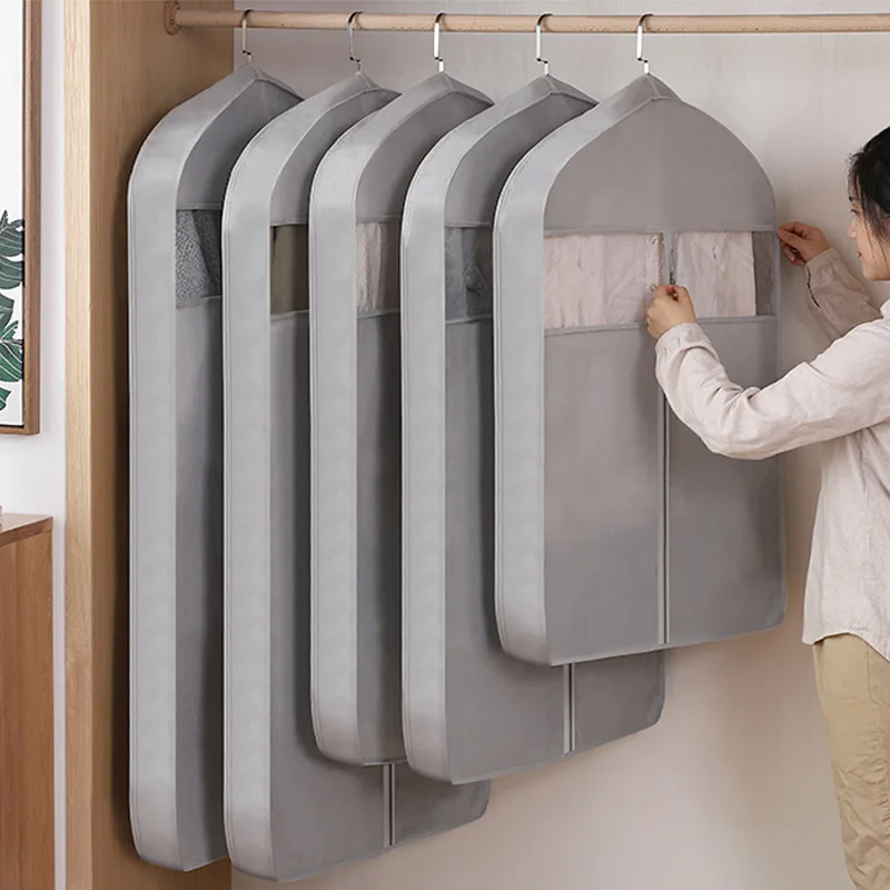 NonWovenClothingDustCoversLongSuitBagGarmentDressSuitCoat