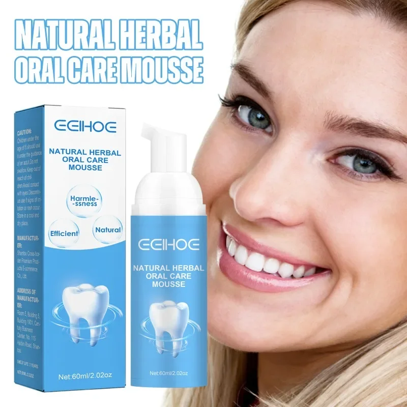 

Herbal oral care mousse deep cleaning tooth stains dirt freshens breath whitening Toothpaste teeth brighten whiten Dental Tool