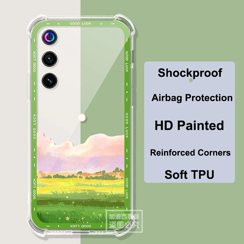 Clear Airbag Silicone TPU Shockproof Back Cover - Golden Saga Edition