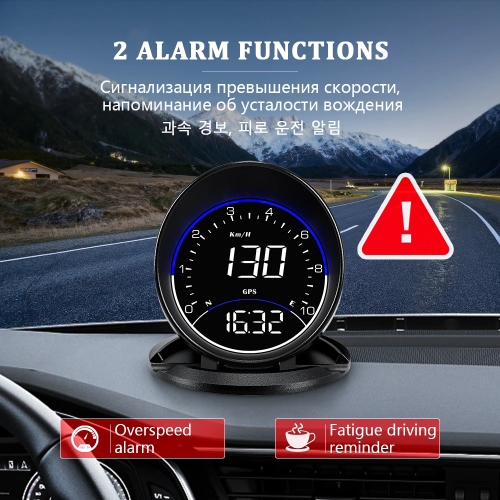 OBDHUD G6 GPS ڵ HUD  Ÿ 跮,  Ƿ  ˸,  ڵ ,  ÷