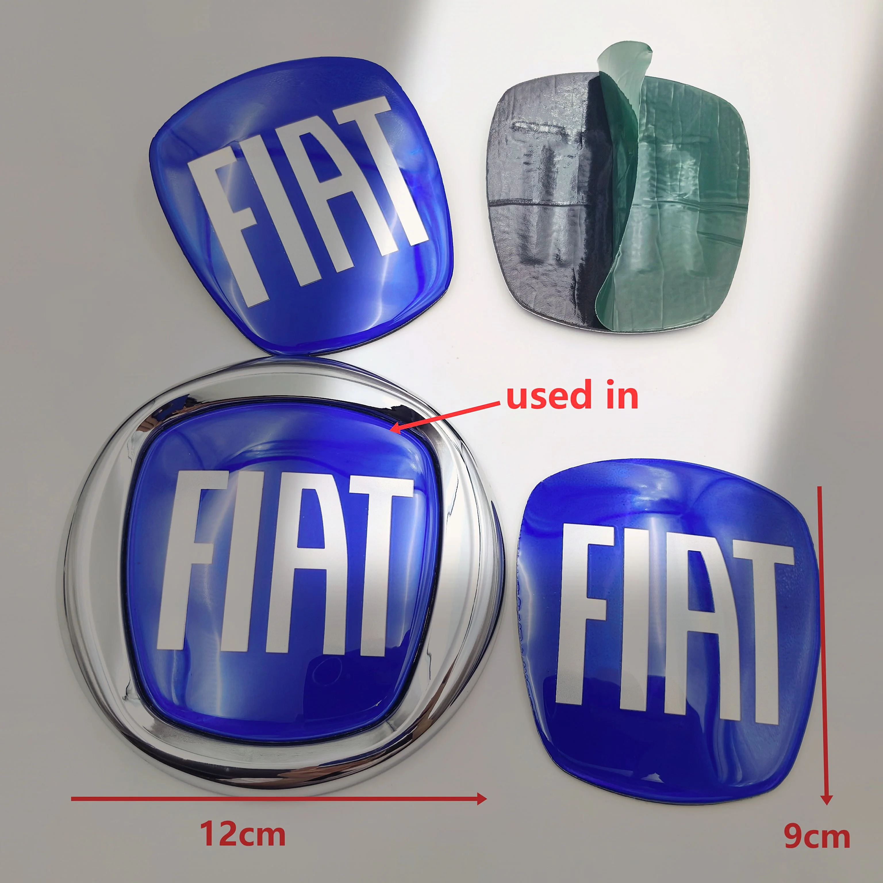 Fiat 500 Auto-Logo Motorhaube Heckklappe Emblem Auto-Frontemblem Motorhauben-Logo Heck-Logo 64/85/90/95/100/120mm – Detail 8