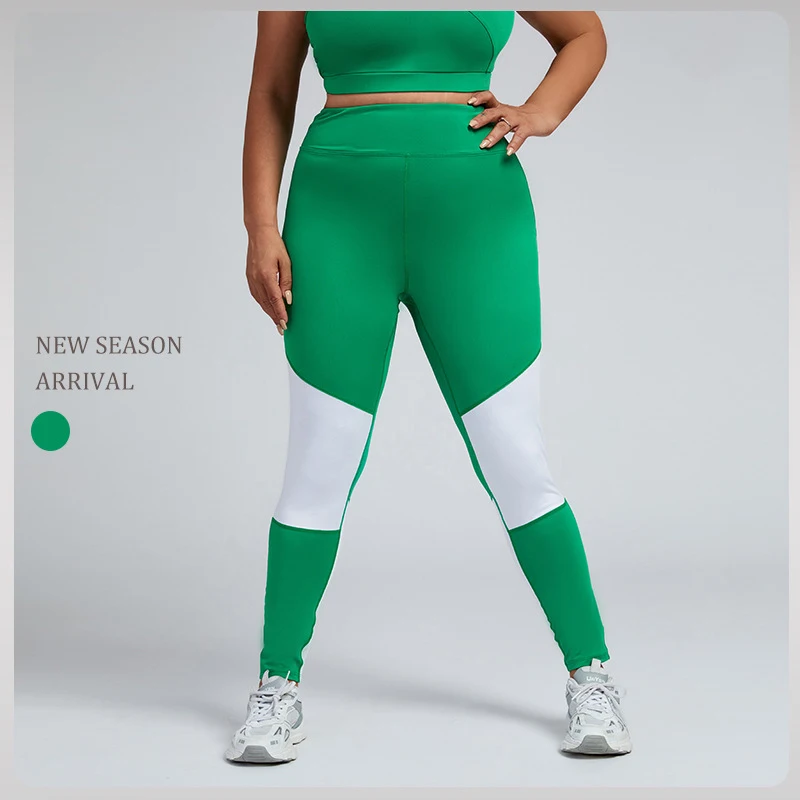 

Color Patchwork Seamless Knit Leggings For Fitness Women High Waist Workout Leggings Female Skinny Knit Active Pants