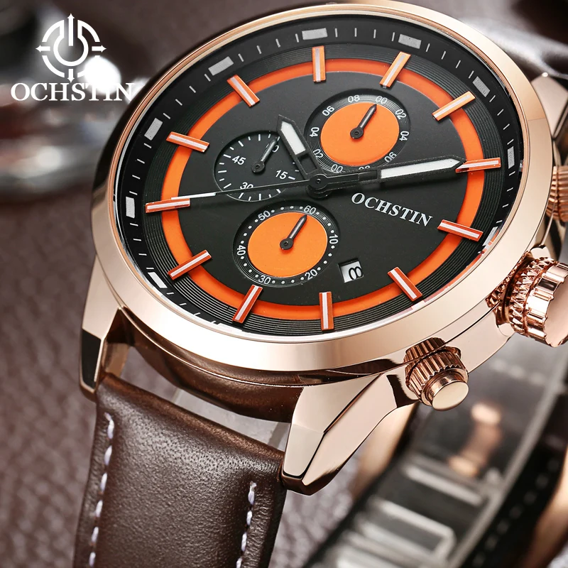 ochstin new 2024 innovative nylon series fashionable and comfortable multi-function quartz movement watch men's quartz watches