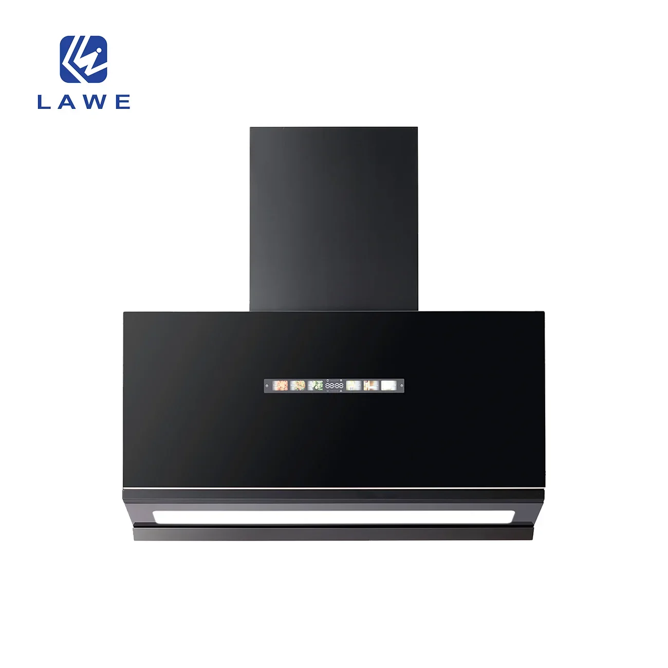 Professional Wall Mounted Smart Range Hood 60cm Extractor Hood with Convertible Stainless Steel Filter Control Kitchen