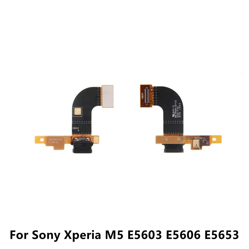 

USB Charging Plug Port Connecter Flex Cable With Microphone Mic Replacement Parts For Sony Xperia M5 E5603 E5606 E5653