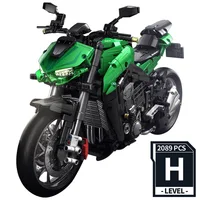Technical MOC Kawasakied Z1000 Motorcycle Model Building Blocks City DIY Motorbike Racing Car Bricks Toys For Children Boy Gifts 1