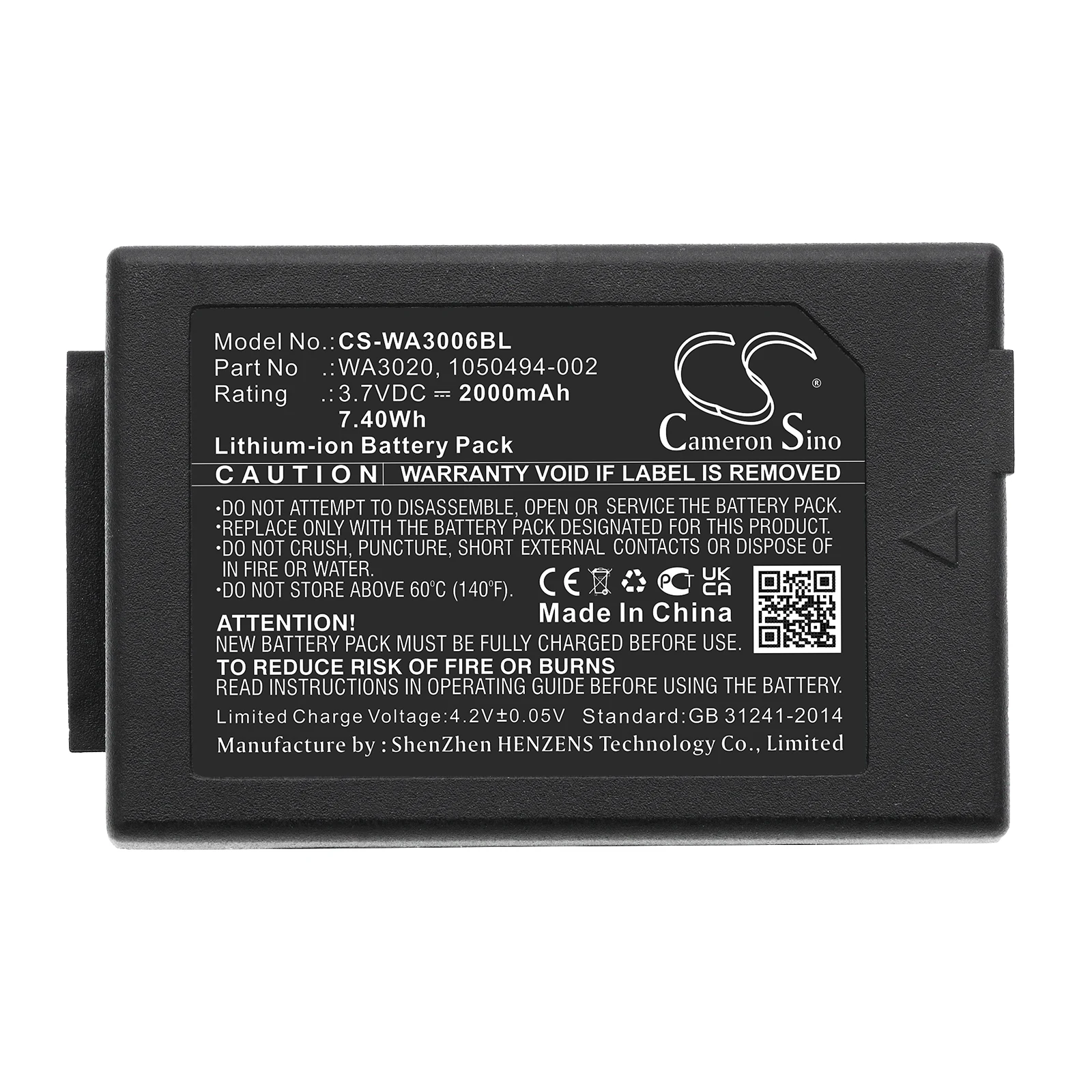 Greenbatterypower Cameronsino 2000Mah 3.7V 7.4Wh Scanner Di Codici A Barre Batteria Agli Ioni Di Litio Per Pantone 7527C,Motorola 3Modelc,Psion Wa3006