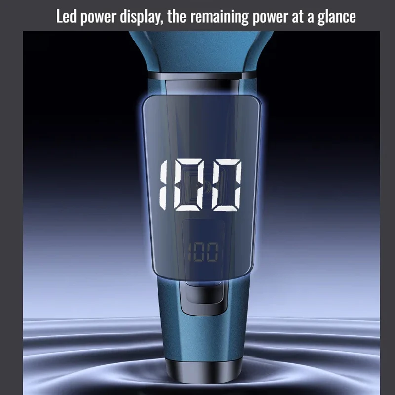 Xiaomi Men's 3-in-1 Shaver Digital Display Multifunctional Nose Hair Remover Hair Clipper Nit Electric Shaver Razor Rechargeable 5