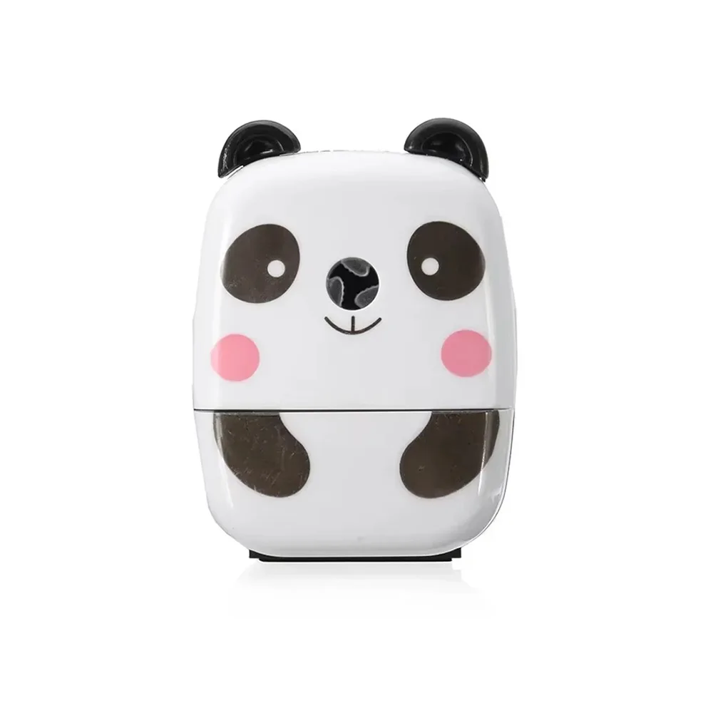 Pencil Sharpener Cartoon Panda Tiger Hand-Cranked Portable For Kids School Office