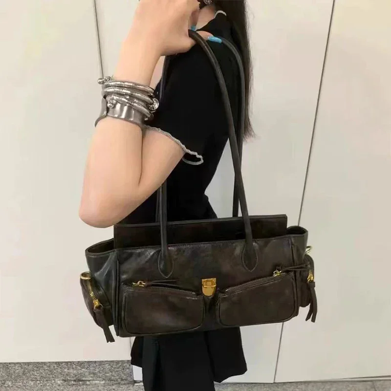 Top Handle Handbag Satchel Bag PU Leather Hoboes Toted Handbag Trendy Shoulder Bag