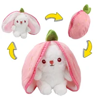 Fruit Rabbit Plush Pillow Toy - Cute Fruit-Shaped Stuffed Doll, 7.2 Inch Kawaii Gift for Girls, Birthday Present & Room Decor