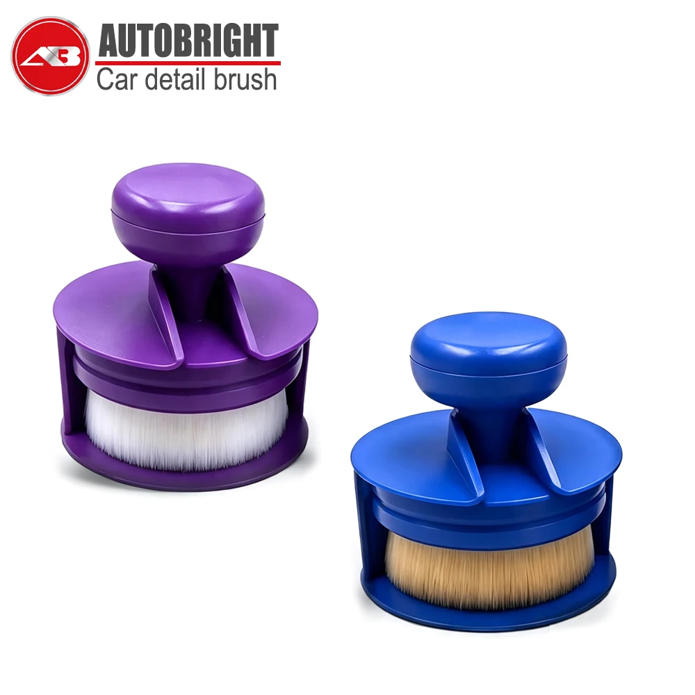AUTOBRIGHT Multi-Purpose Soft Bristle Detailing Brushes for Car Care and Cleaning