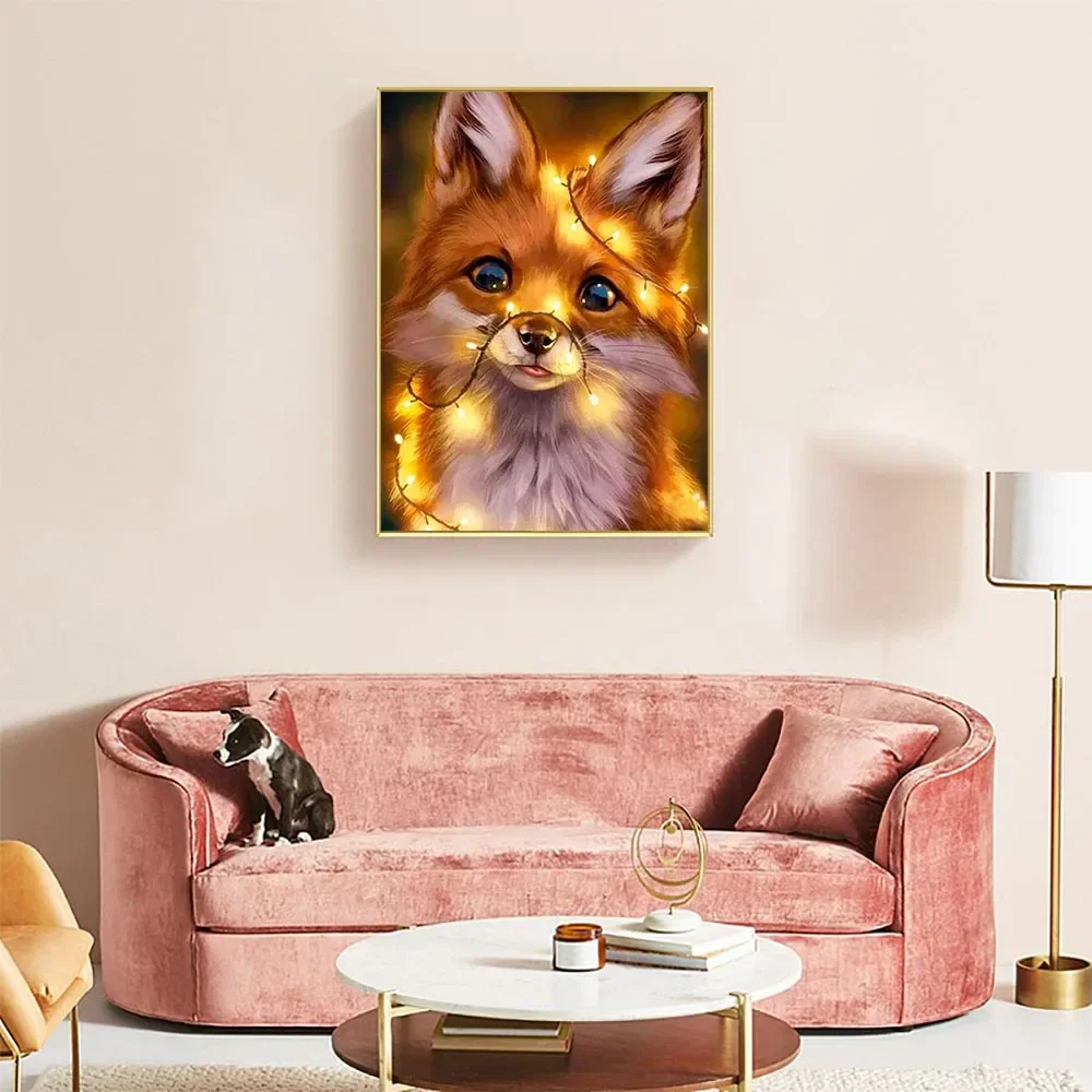 Diamond Painting 5D Animal Diamond Embroidery Mosaic Picture Full Round Rhinestones Kits DIY Home Decor