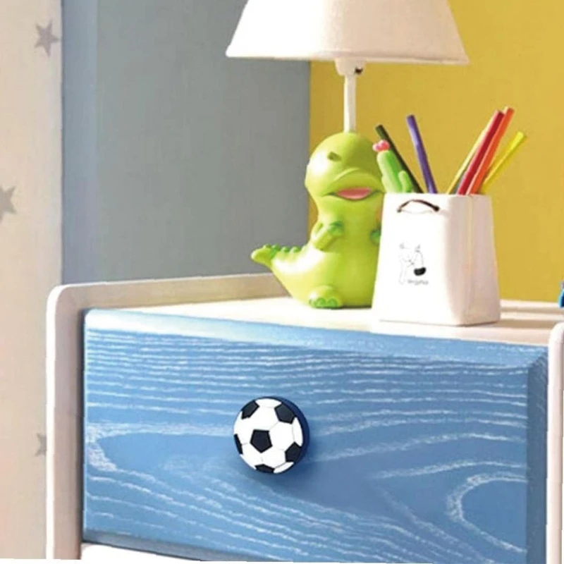 New 1/3/5x Football Shape Cabinet Handle Wardrobe Pulls Single Hole Furniture Handle