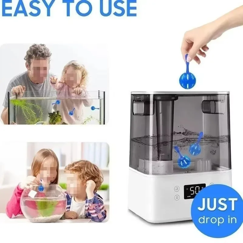 10pcs Humidifier Cleaner Demineralization Cleaning Ball Aquarium Fish Tanks Water Purification Household Supplies Cleaning Tools