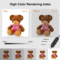 PULUZ 80cm Folding Portable 72W 9050LM White Light Photo Lighting Studio Shooting Tent Box Kit with 3 Colors Backdrops Softbox - Image 5