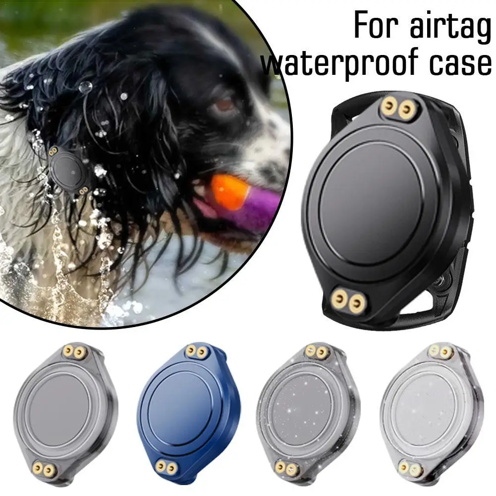 

Waterproof Dog Collar Holder for AirTag Plastic Pet Collar Case Fits All Width Collars Anti-Lost Locator Cover Holder