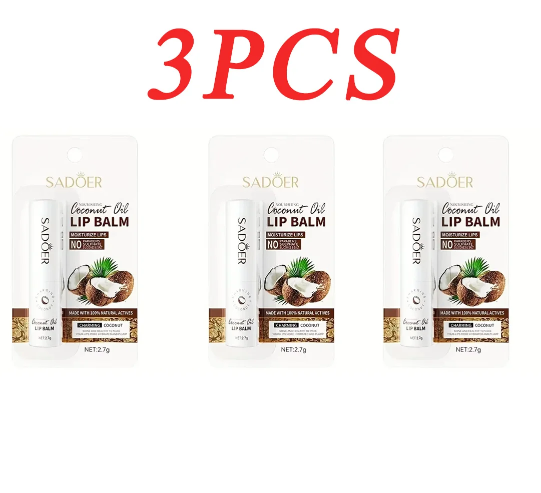 بلسم شفاه مرطب بجوز الهند مضاد للجفاف ومرطب لإزالة...