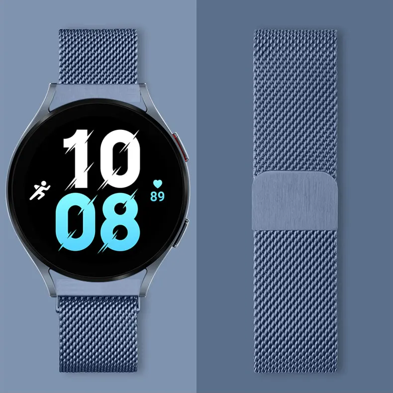 20mm 22mm Strap for Samsung Galaxy watch 4/5/5Pro 44mm/40mm/Active 1/2 Magnetic loop Bracelet Galaxy Watch 4 classic 46mm 42mm