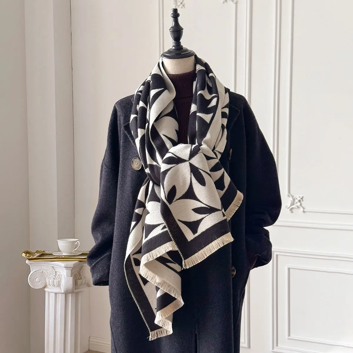 Winter Warm Cashmere Scarf for Women Luxury Pashmina Blanket Thick Shawl Wrap Neckerchief Fashion Bufanda Echarpe Poncho 2025