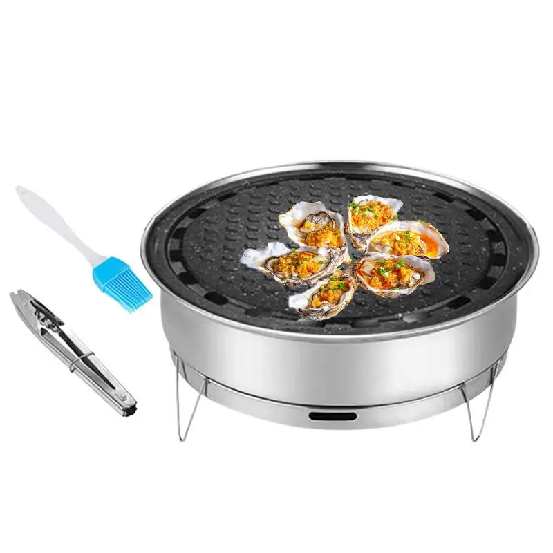 

Charcoal BBQ Grills Portable Barbecue Grill Stainless Steel Non Stick Multifunctional Detachable Outdoor Grill Supplies Good Air