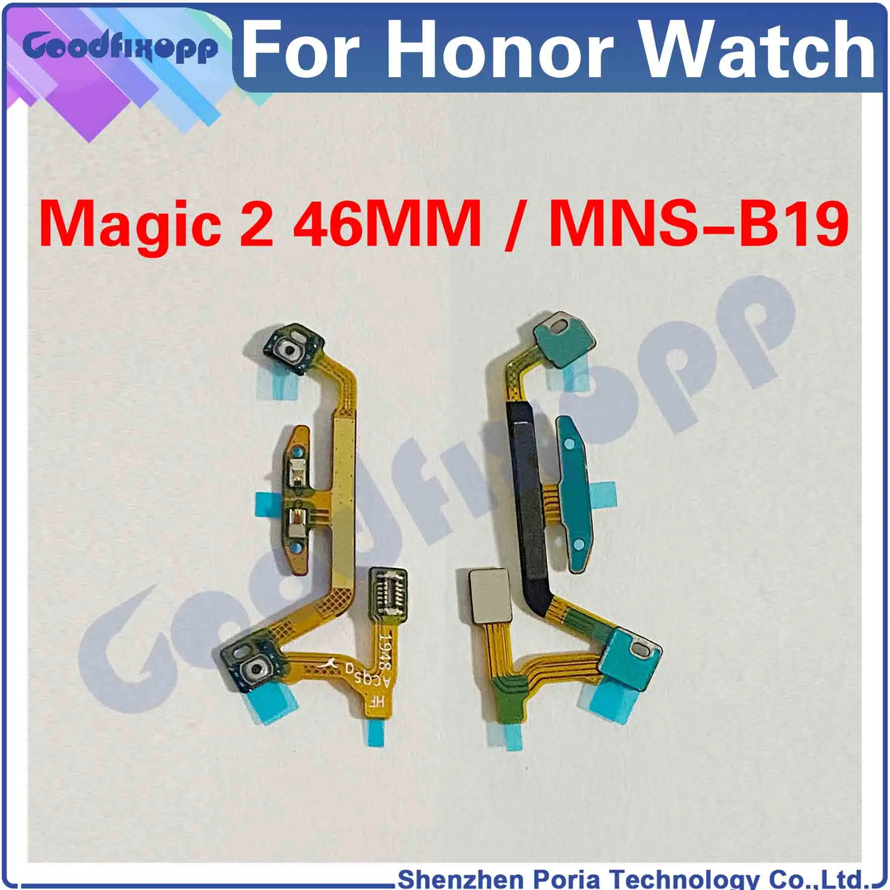 Per Huawei Honor Magicwatch 2 Mns-B19 46Mm Magic2 Magic 2 Pulsante Di Alimentazione Ritorno Home Switch Riparazione Alimentazione On / Off Cavo Flex P