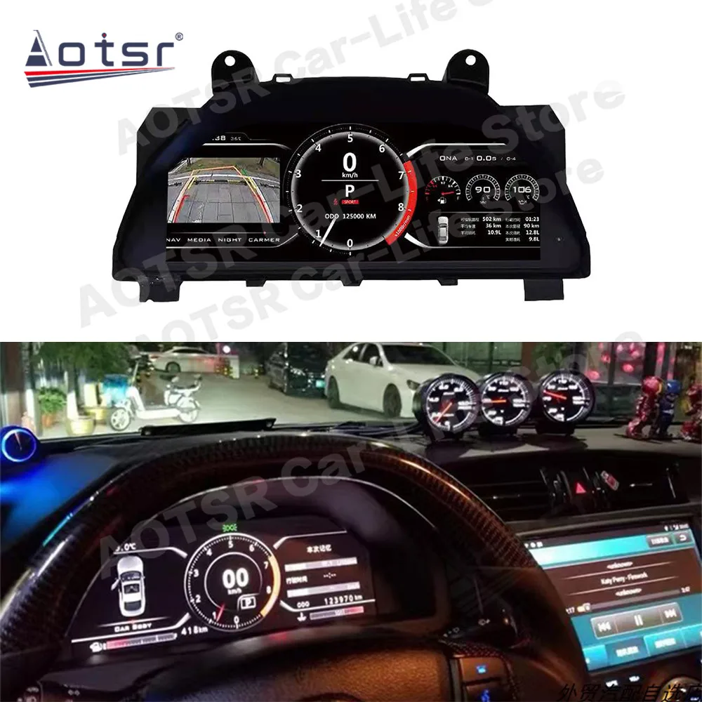 Android Dashboard Speed Meter Panel For TOYOTA MARK X MARKX Reiz 2010