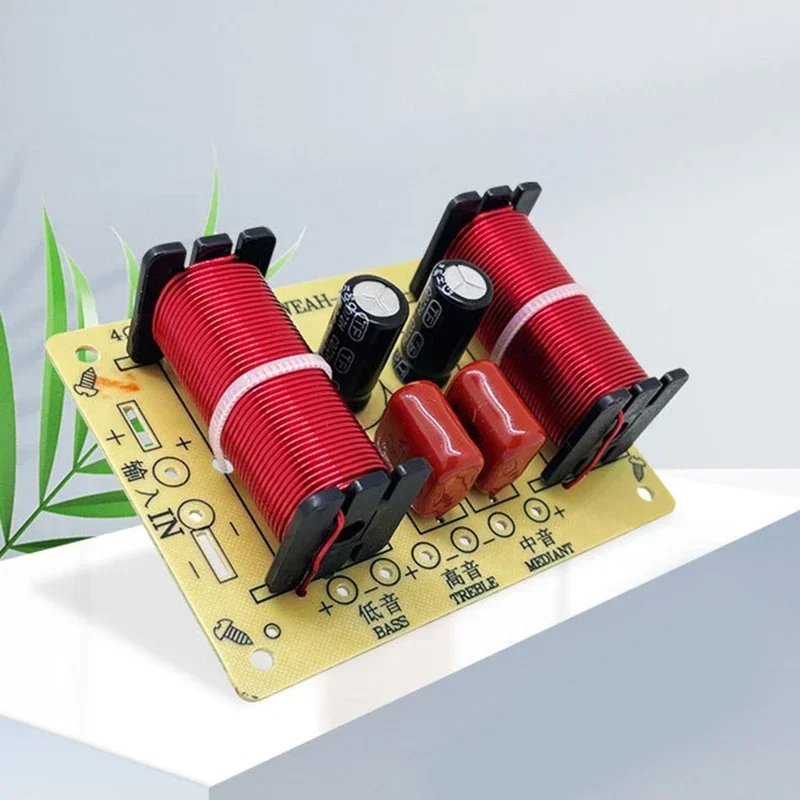 

WEAH-305 3 Way Speaker Frequency Divider 150W Hi-Fi Crossover Filter Module for DIY Home Speaker Treble Medium Bass