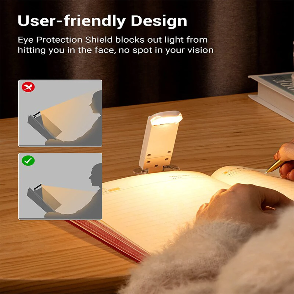 LED Light Mini Light Reading Clip Light LED Small Night USB Charging Adjustable Brightness Eye Protection Portable Night Light Book Light Mini Night Light Mini Led Light