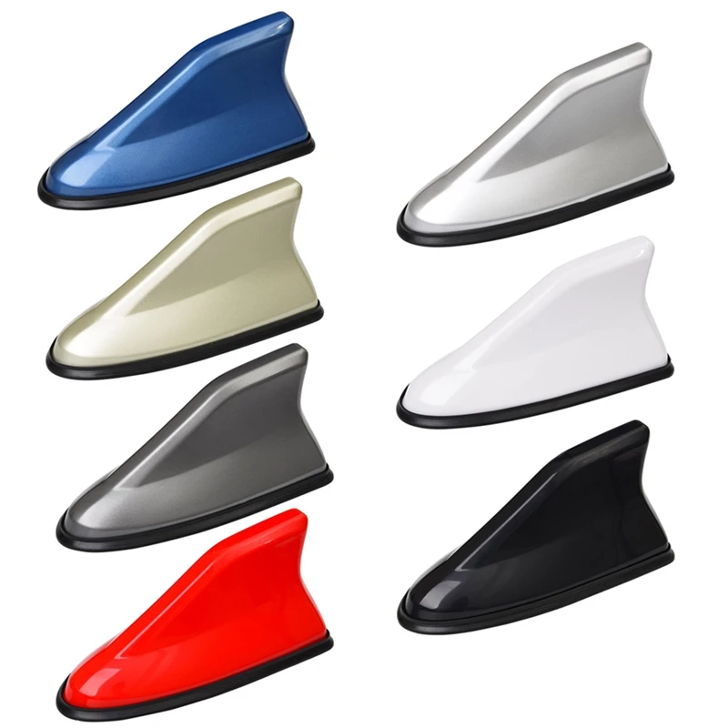 

New 2022 Car Antennas Shark Fin Antenna Auto Radio Signal Aerials Roof Antennas for universal car model Car Styling