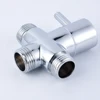 Diverter 3-Way T-Adapter Diverter Valve Polished Chrome Faucet Shower Head Arm Switch Adapter Replacement Bathroom Accessories 2
