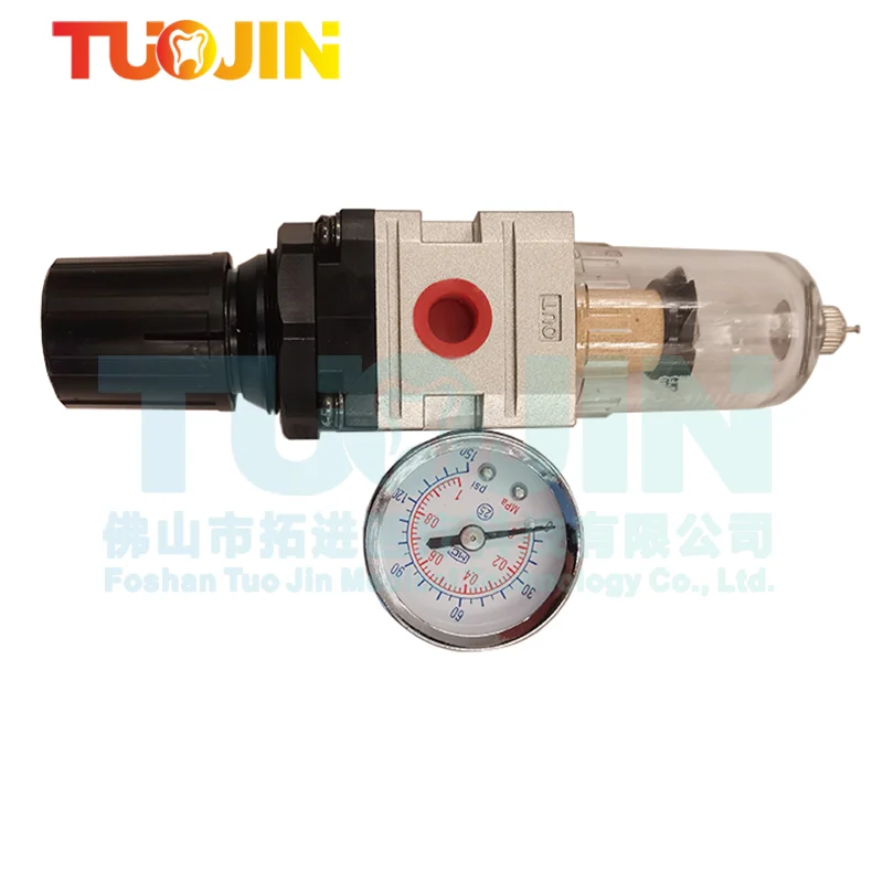 

Dental Air Pressure Reducing Valve AW2000-02 Type Air Filter Pressure Regulating Regulator Trap Source Processor for Compressor
