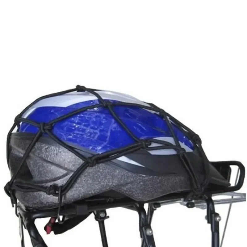 30x30cm 40x40cm Motorcycle 6 Hooks Elastic Bungee Net Motorcycle Storage Helmet Tank Luggage Hook Mesh Accessories
