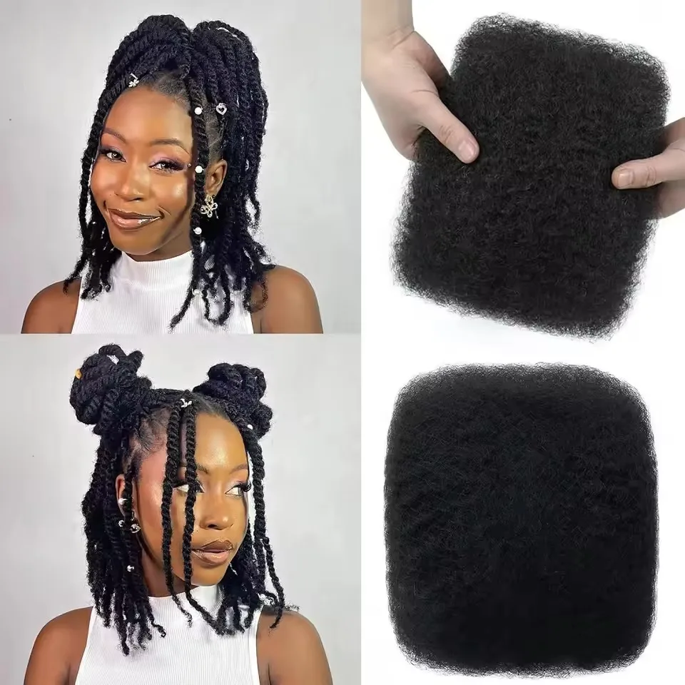 Afro Kinky Bulk Human Hair For Braiding Twists Hair For Micro Twist Afro Kinky Hair Extension 2
