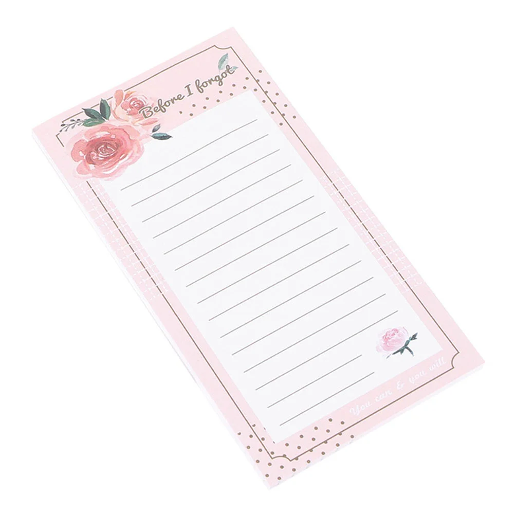 1 Book Grocery List Magnet Pad for Fridge Magnetic Memo Pad Convenient Magnetic Backing Notepad fridge magnet calendar housework reward table convenient chart chore notebook kids decorative child