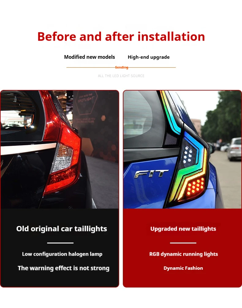 ホンダ フィット/ジャズ GK5 RGBテールライト 2014-2020 LED