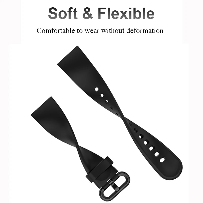 Premium Silicone Strap with Soft Case - Replacement Watchband for Xiaomi Mi Watch/Redmi/Poco
